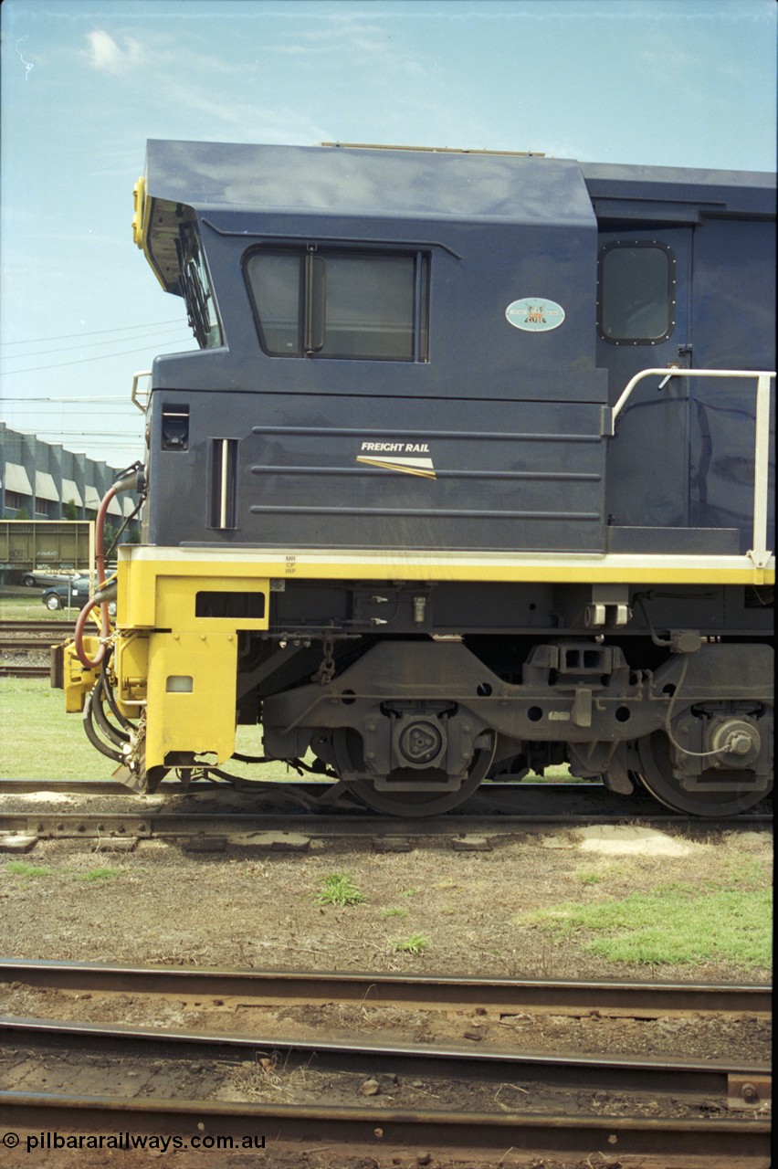 187-24
Yeerongpilly locomotive depot, Freight Rail 82 class Clyde Engineering built EMD model JT42C unit 8227 serial 94-1334. [url=https://goo.gl/maps/MTvf4SEKLkJ2]GeoData[/url].
Keywords: 82-class;8227;Clyde-Engineering-Braemar-NSW;EMD;JT42C;94-1334;