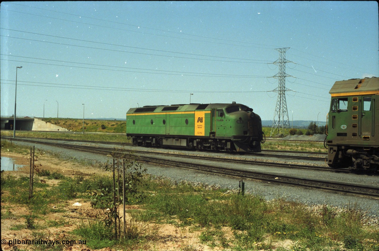 216-16
Dry Creek Motive Power Centre, Australian National CL class locomotive CL 17 'William McMahon' Clyde Engineering EMD model AT26C serial 71-757.
Keywords: CL-class;CL17;Clyde-Engineering-Granville-NSW;EMD;AT26C;71-757;bulldog;