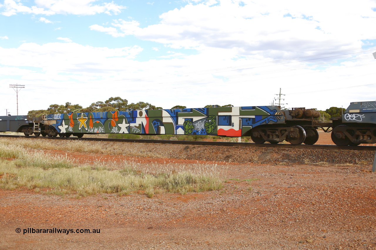210407 9911
Parkeston, 2MP5 intermodal train, CQWY type well waggon CQWY 5025 well 2, the well waggon pairs were built by Bluebird Rail Operations SA in a batch of sixty pairs in 2008 for CFCLA.
Keywords: CQWY-type;CQWY5025;CFCLA;Bluebird-Rail-Operations-SA;
