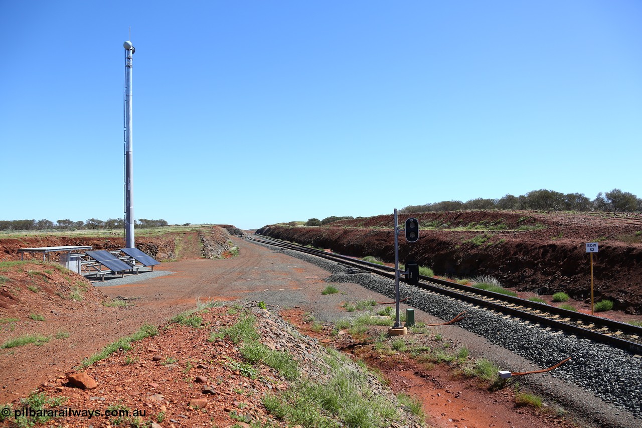 150505 7991
FMG Solomon Line, view looking west from the east end of Bow Siding, point indicators and back track visible in the distance. Geodata: [url=https://goo.gl/maps/uDTApXBKymD2] -22.0188283 118.5297867 [/url].
