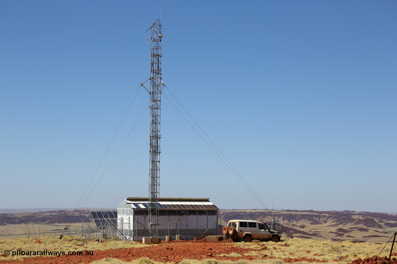151111 9535
The Rio Tinto radio comms building and mast located on Table Hill.
