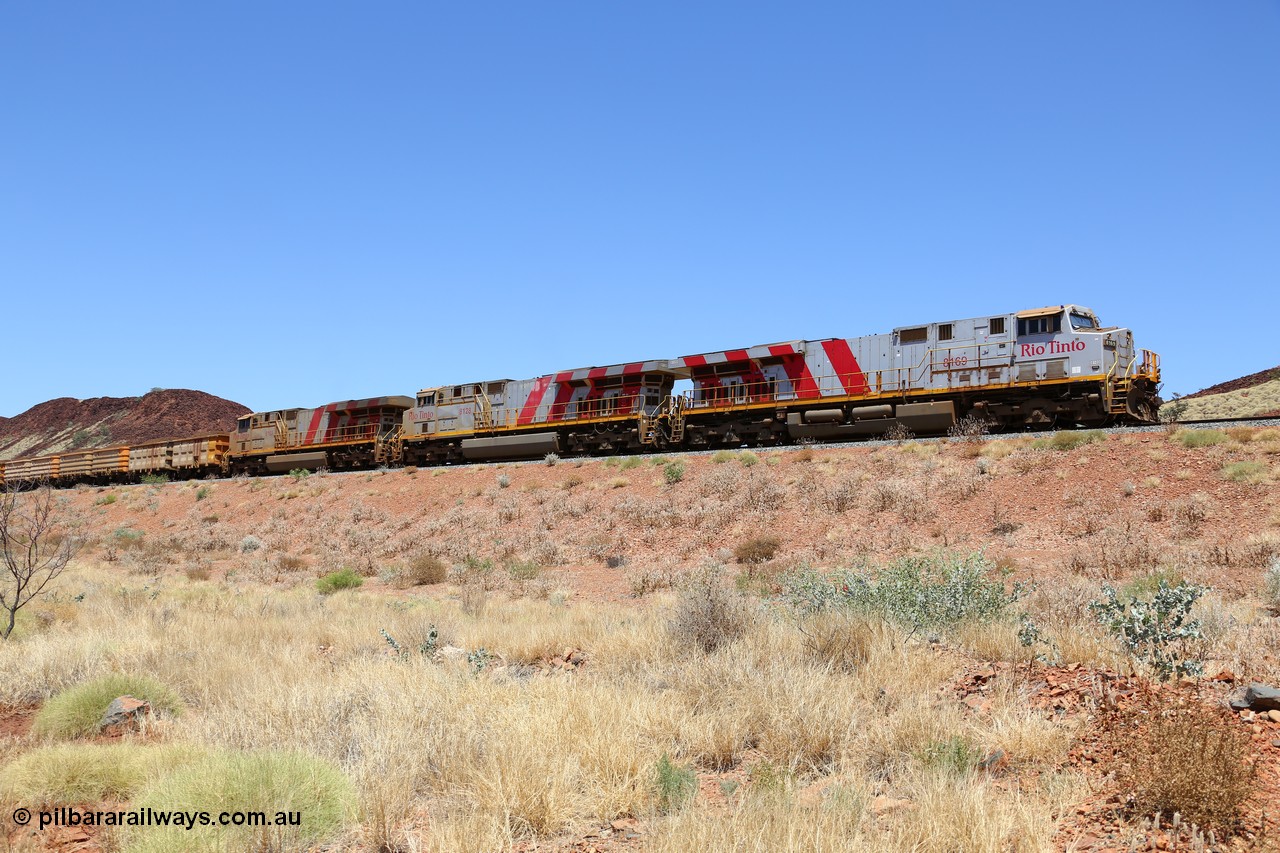 151111 9561
Green Pool, a loaded train holds the East Mainline behind triple General Electric ES44DCi units 8169, 8128 and 8163, serials of 60462, 59120 and 60227, the east line was booked out to track work between Green Pool and Harding.
Keywords: 8169;GE;ES44DCi;60462;