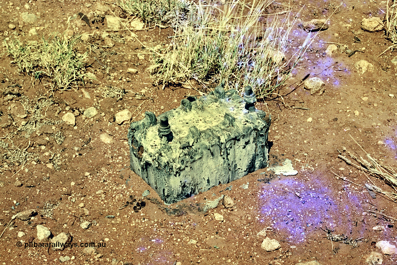 268-37
A battery that has been in a fire.
