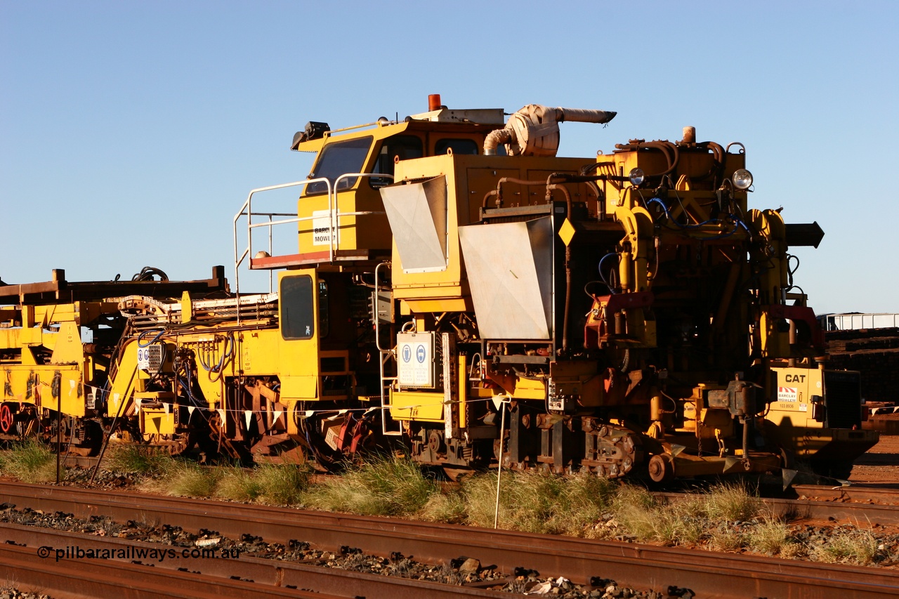060429 3720
Flash Butt yard, view of Harsco 'Pony' track resleeping and relaying machine. Originally owned by Barclay Mowlem.
Keywords: Harsco;Pony-Track-Relayer;