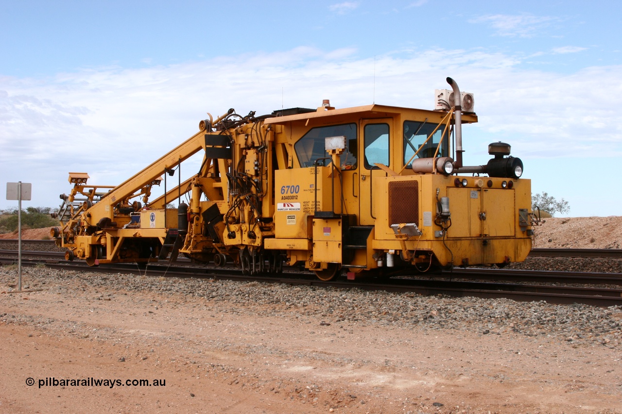 050421 1174
Abydos Siding backtrack, Barclay Mowlem track tamper a Fairmont Jackson model 6700 tamper. 21st April 2005.
Keywords: Jackson;6700;153172;track-machine;