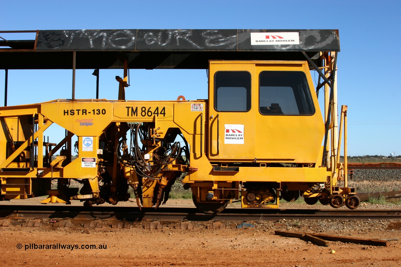050801 4725
Flash Butt yard, Barclay Mowlem tamping machine TM 8644 a Tamper HSTR 130 model serial 3581011. 1st August 2005.
Keywords: TM8644;Tamper;HSTR-130;3581011;track-machine;