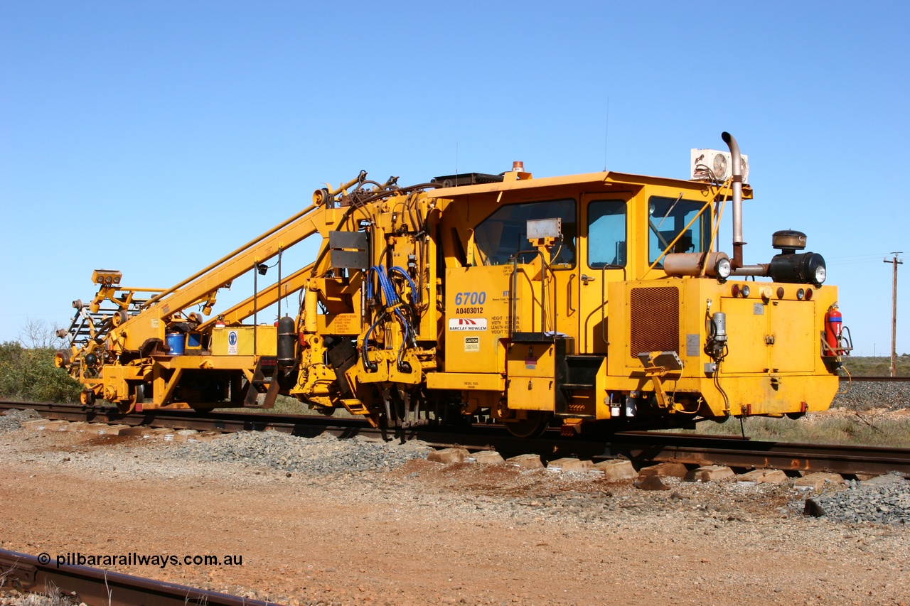 050801 4741
Flash Butt yard, Barclay Mowlem track tamper a Fairmont Jackson model 6700 tamper. 1st August 2005.
Keywords: Jackson;6700;153172;track-machine;