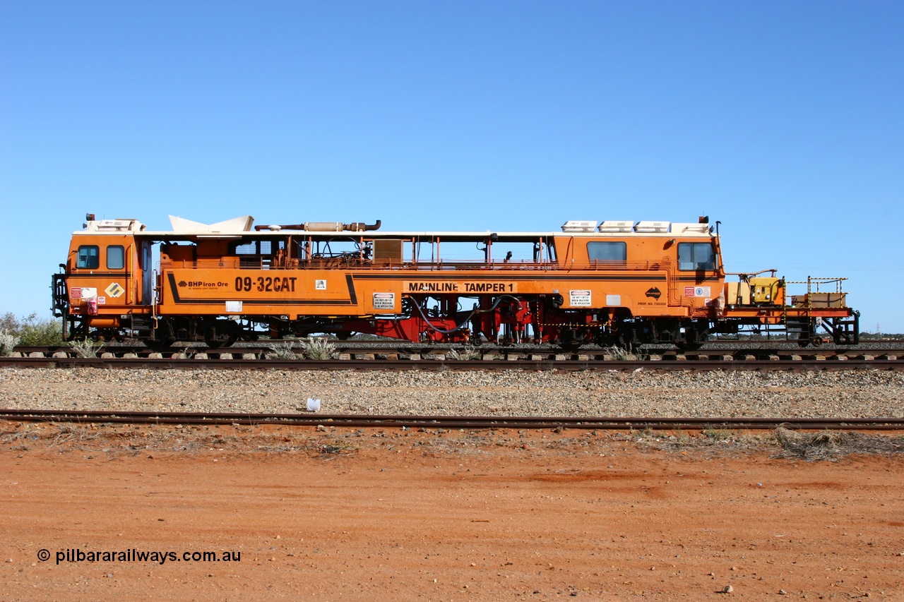 050801 4744
Flash Butt yard, BHP's Mainline Tamper 1, a Plasser Australia 09-32 CAT model tamper serial 306 built in 1986. 1st August 2005.
Keywords: Tamper1;Plasser-Australia;09-32-CAT;306;track-machine;