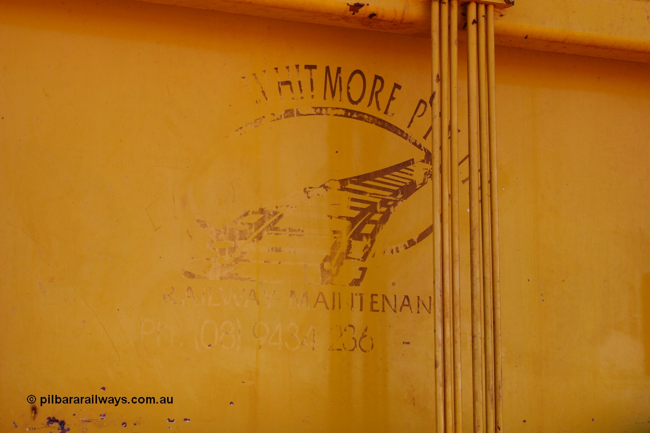 050801 4753
Flash Butt yard, Barclay Mowlem TM 21 a Plasser Australia 09-16 model tamper, shows original owner B & M Whitmore Pty Ltd. 1st August 2005.
Keywords: TM21;Plasser-Australia;09-16;track-machine;