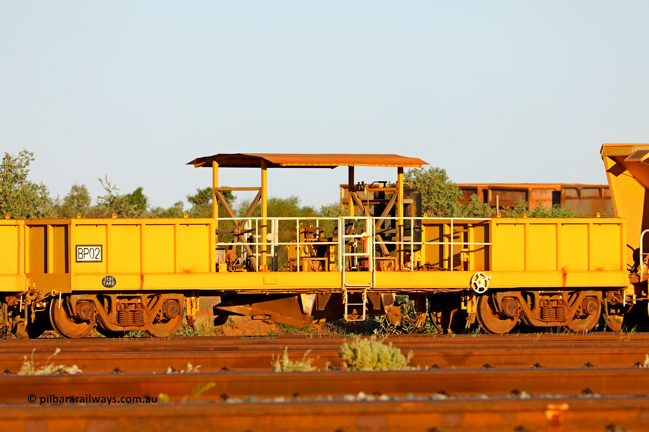 250501 0621
Thomas Yard, the second of two FMG ballast plough waggons BP 02, built in China by CSR at the Yangtze Rolling Stock Company in 2010. May 1, 2025.
Keywords: BP02;CSR-Yangtze-Rolling-Stock-Co-China;FMG-ballast-waggon