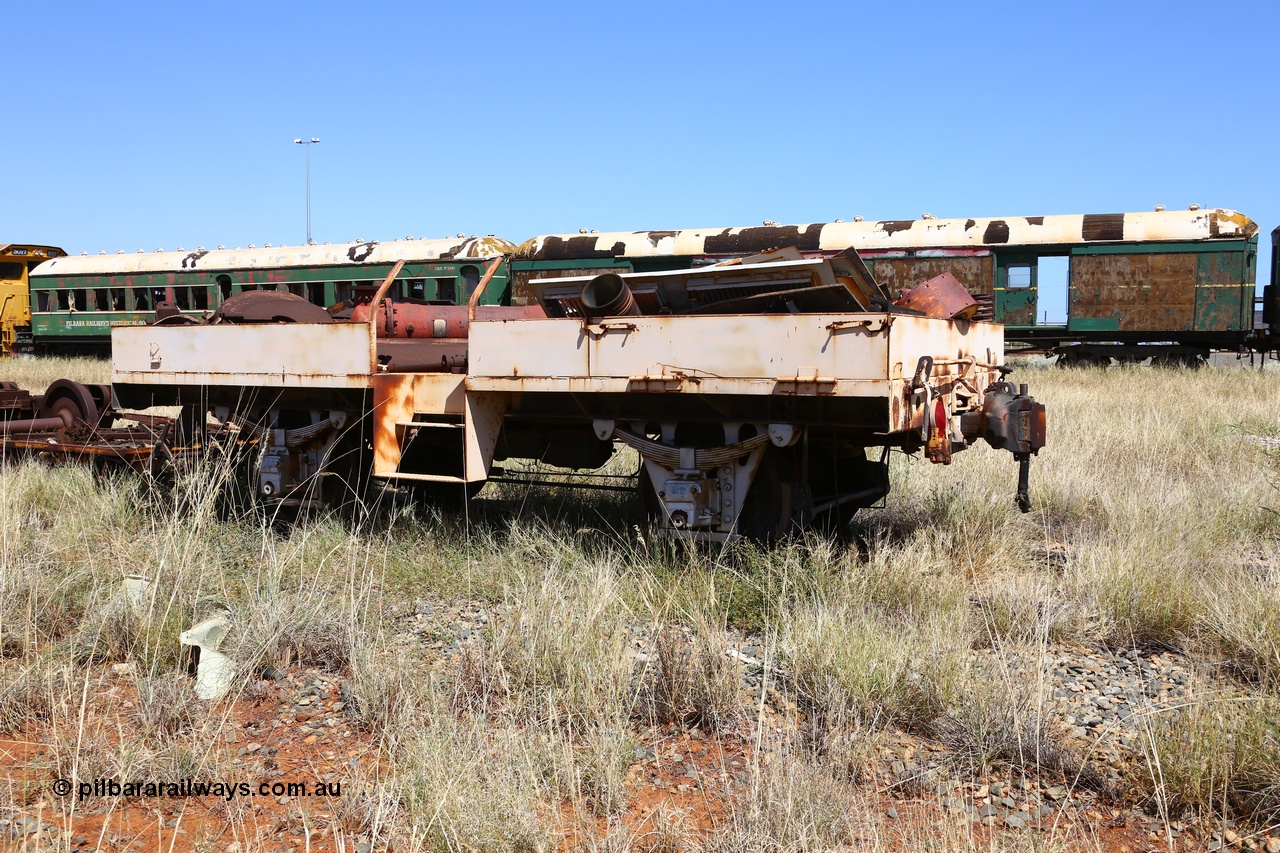 200914 7792
Pilbara Railways Historical Society, MT 2 a type of shunters float on an old NSWGR four wheel underframe. 14th September 2020.
