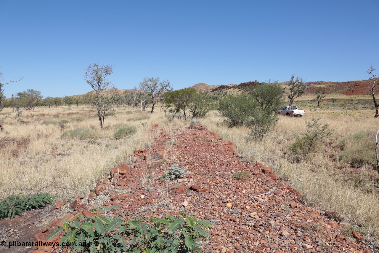 140517-4329
Eginbah Siding area, of the Marble Bar railway, looking towards Marble Bar along the alignment. [url=https://goo.gl/maps/2o6u1wheji22]Location here[/url].
