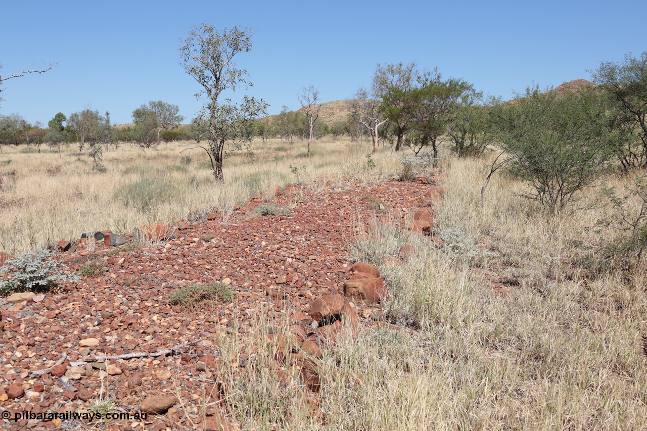 140517-4330
Eginbah Siding area, of the Marble Bar railway, looking towards Marble Bar along the alignment. [url=https://goo.gl/maps/kPfzibKBG1G2]Location here[/url].
