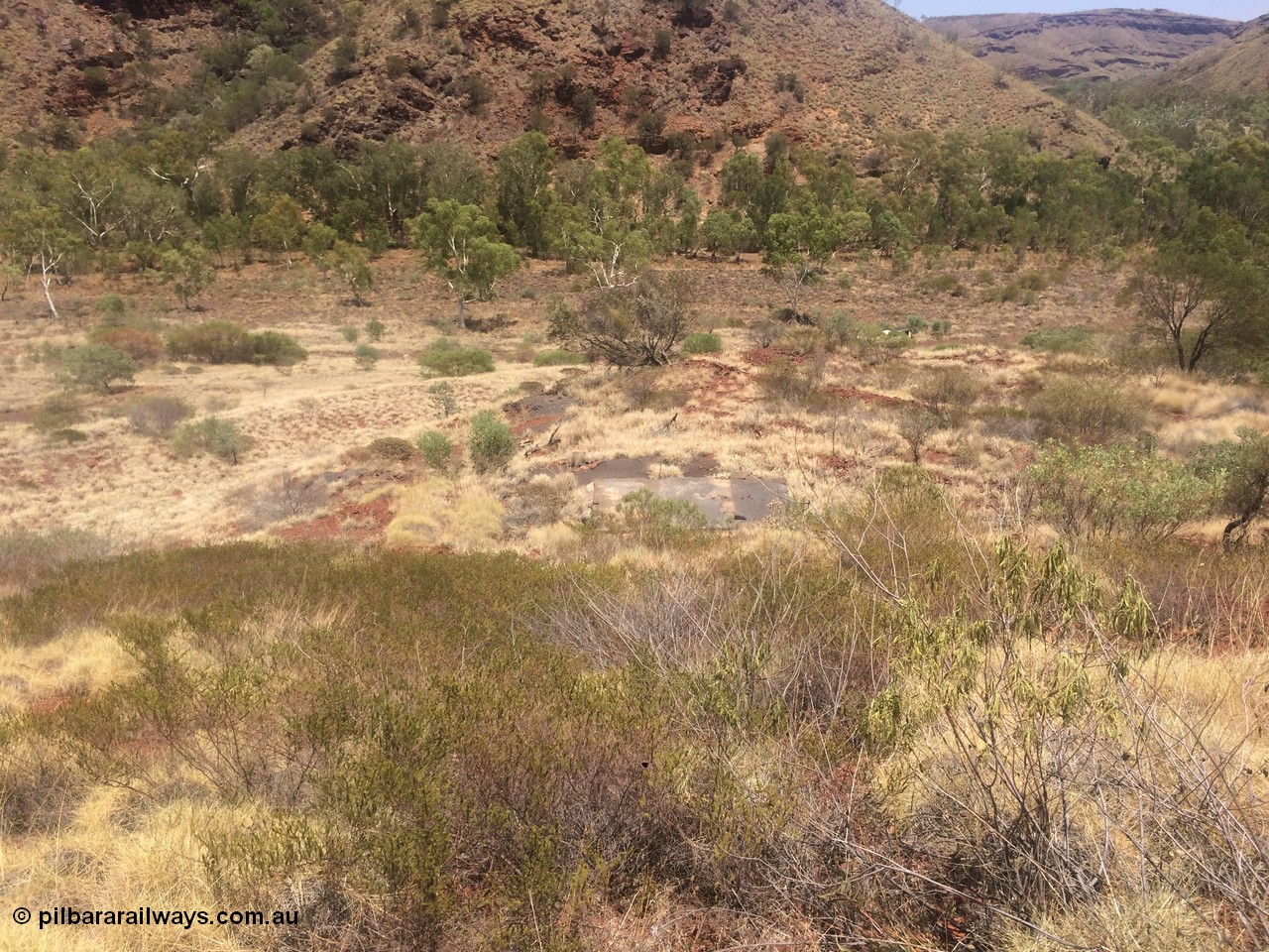 160101 2296
Wittenoom Gorge, location of former power station, showing old foundations, looking north from approx. engine hall location, geodata: [url=https://goo.gl/maps/57KCdj76x442] -22.3222833 118.3340833 [/url], iPhone 5S image.
