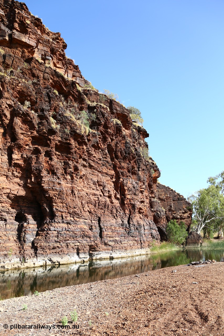 160101 9764
Wittenoom Gorge, Joffre Creek, Fourth Crossing Pool view of the western wall gorge, via Bolitho Road. Geodata: [url=https://goo.gl/maps/nzPjhQjuRL12] -22.2804483 118.3212850 [/url]
