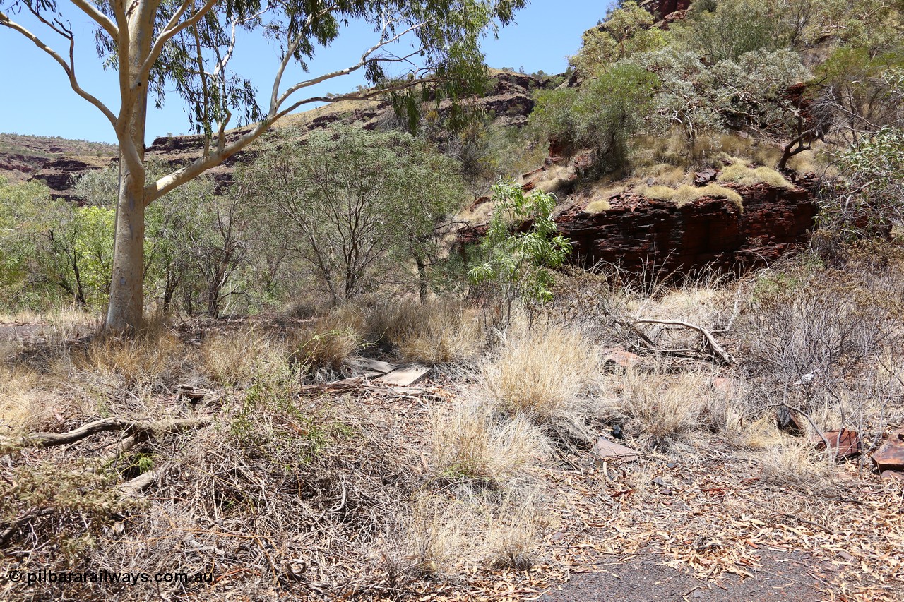160101 9773
Wittenoom Gorge, Gorge Mine area, asbestos mining remains, 
