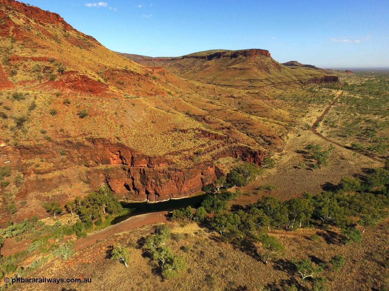 160101 DJI 0004
Wittenoom Gorge, looking north from fifth crossing, pool in Joffre Creek. [url=https://goo.gl/maps/qCGVdRYphwYrK5gQ8]Geodata[/url].
