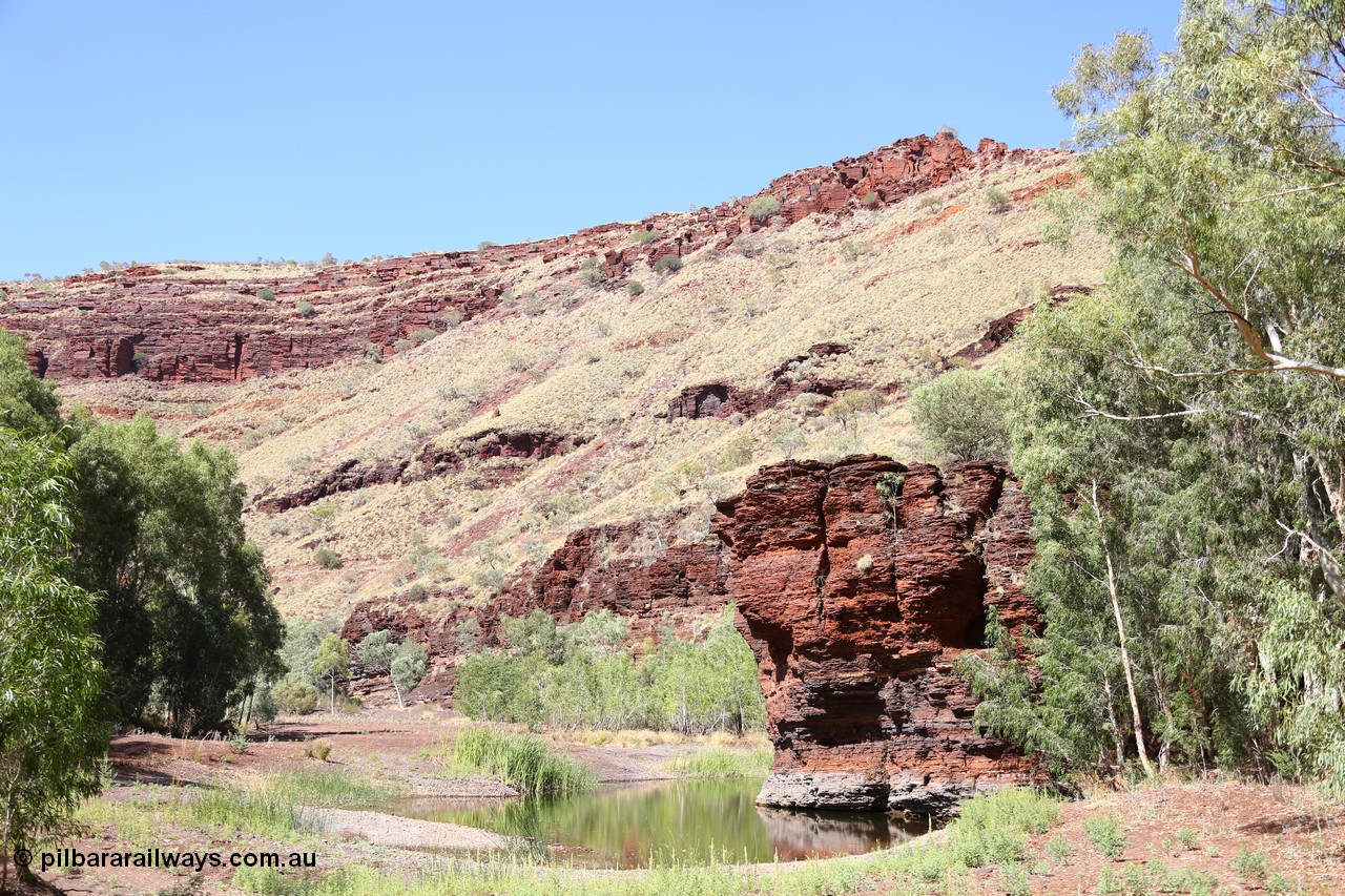 160102 9811
Wittenoom Gorge, Town Pool in Joffre Creek just south of the Colonial Mine. [url=https://goo.gl/maps/AutgczJup1oceeSa9]Geodata[/url].
