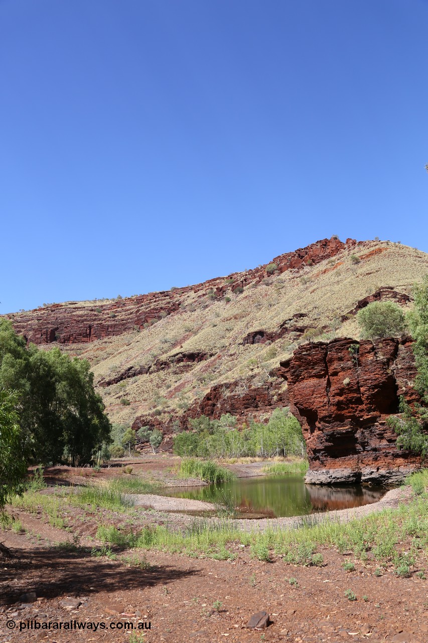 160102 9815
Wittenoom Gorge, Town Pool in Joffre Creek just south of the Colonial Mine. [url=https://goo.gl/maps/AutgczJup1oceeSa9]Geodata[/url].
