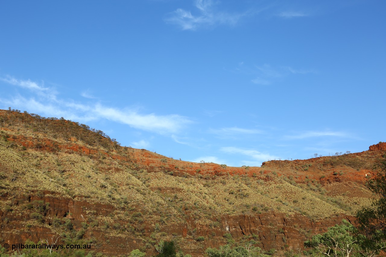 160102 9831
Wittenoom Gorge, eastern wall of gorge view, around Fifth Crossing. [url=https://goo.gl/maps/uG55Vvny2YrT4GGbA]Geodata[/url].
