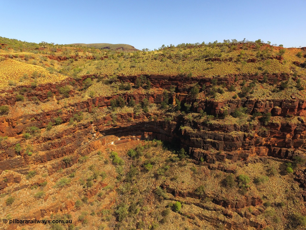 160102 DJI 0032
Wittenoom Gorge, view looking west of the wall from above Gorge Mine. [url=https://goo.gl/maps/mA8KpGFogB9ZANPw7]Geodata[/url].
