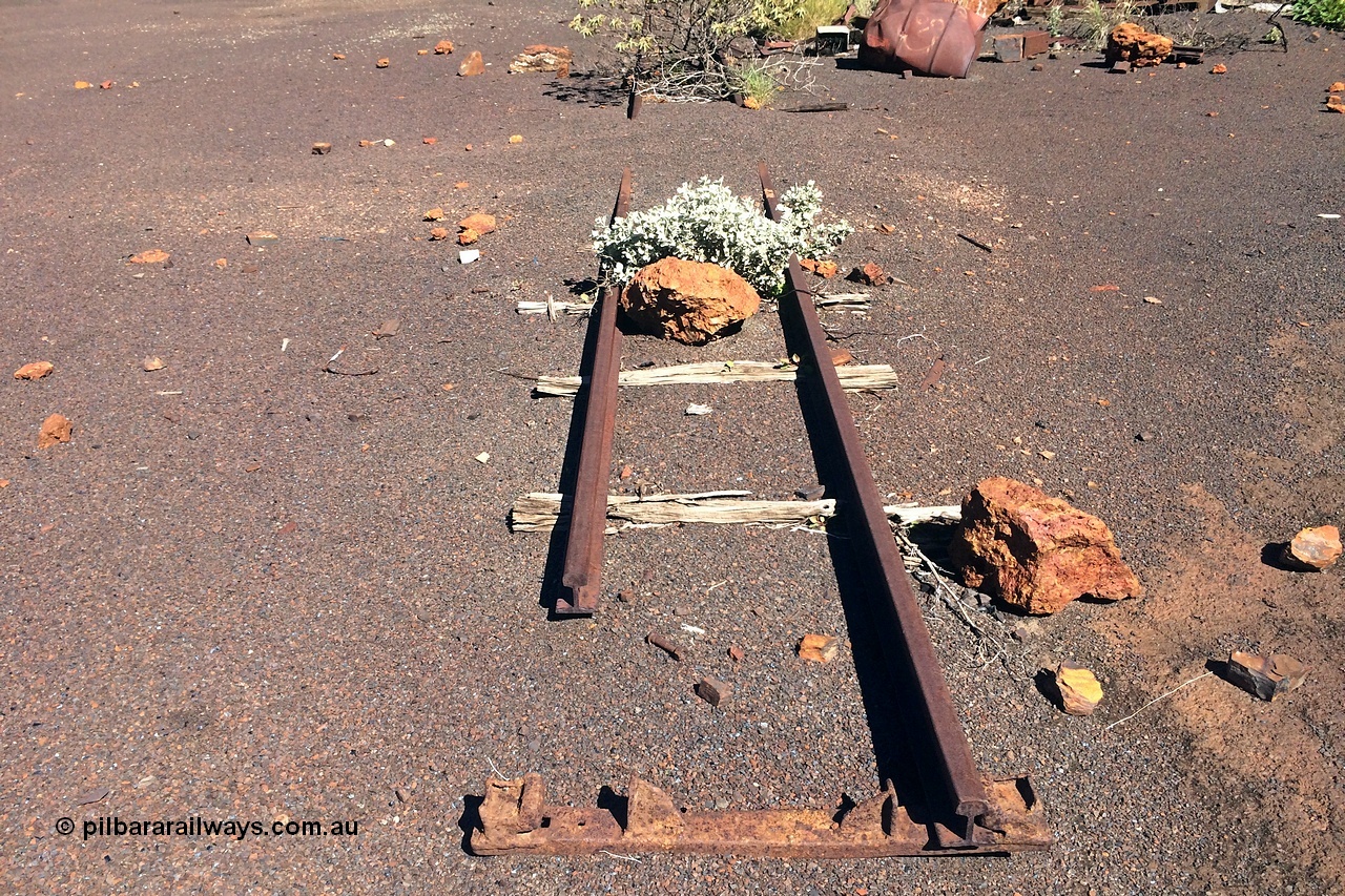 160710 iPh5S 2799
Wittenoom Gorge, Colonial Mine, track in situ on the upper level near adits 27 and 28.
