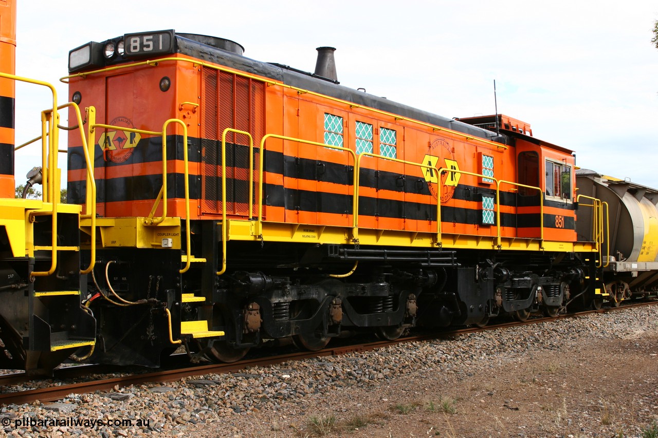 060108 2058
Lock, 830 class unit 851 AE Goodwin built ALCo DL531 model serial 84137 repainted into Australian Railroad Group livery.
Keywords: 830-class;851;AE-Goodwin;ALCo;DL531;84137;