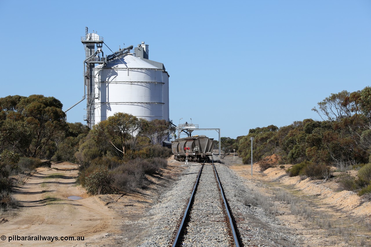 130703 0123
Murdinga, loading of grain from the Ascom out loading spout, looking south from Railway Tce. [url=https://goo.gl/maps/cY3UB7Z7a5uRhPZf9]Geo location[/url]. 3rd July 2013.
