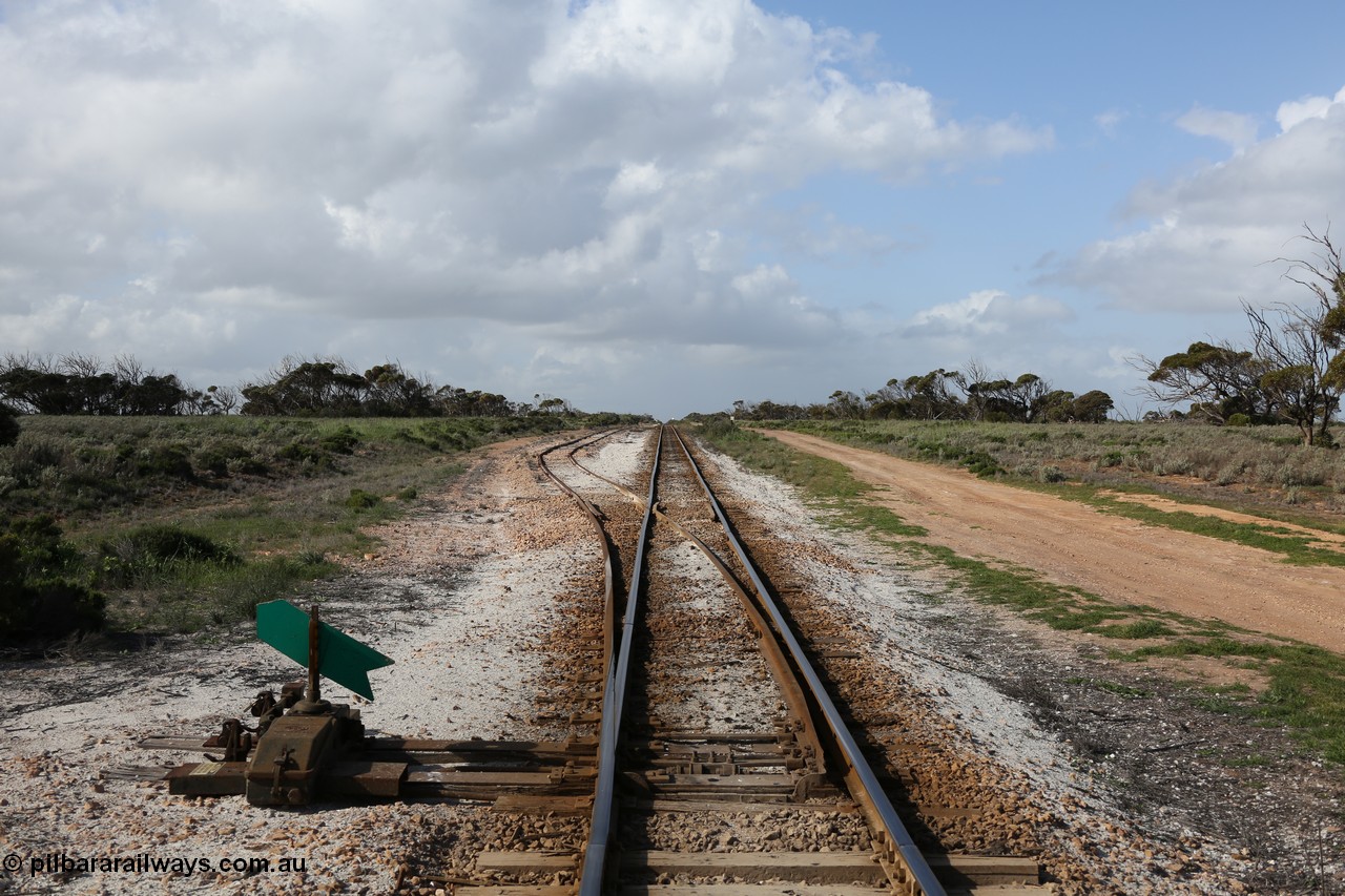 130704 0496
Moule, yard view looking east from the western end of the loop towards the 446 km, crossing loop on the left, heavy track wear is evident. [url=https://goo.gl/maps/JDTm7iAMJ4N1UKzb8]Location here[/url], 4th July 2013.
