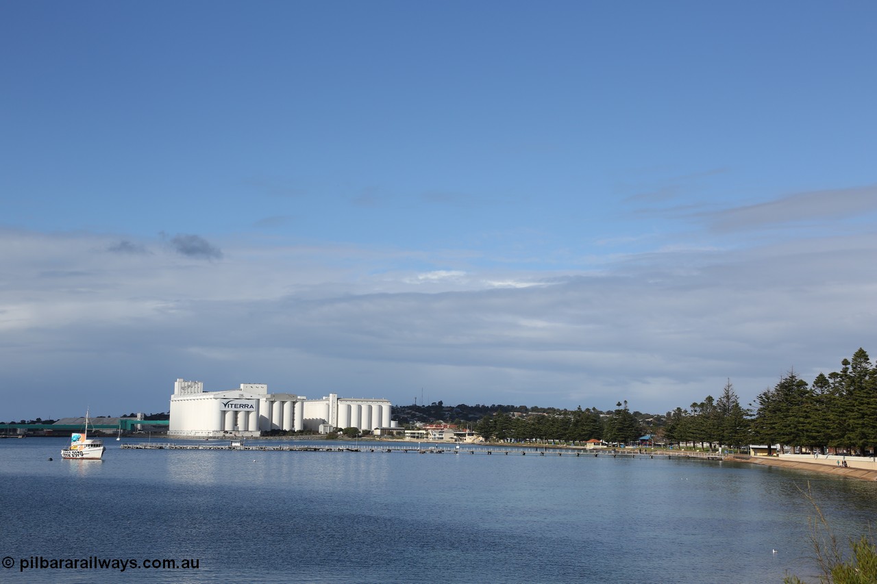 130706 0676
Port Lincoln, looking at the port silo storage facility from Bishop Street.
