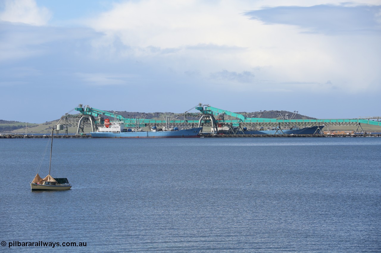 130706 0684
Port Lincoln, fishing vessels Meita Maru along side the wharf, IMO 9071583, callsign YJQE8 with Kurikoma, IMO 9145920, callsign 3FTS6 on the other side. 6th of July 2013.
