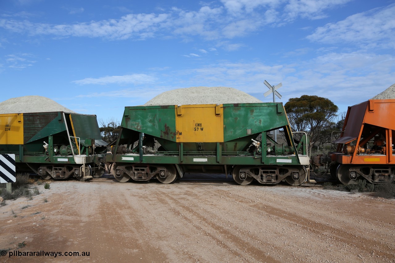 130708 0765
Charra, originally an Kinki Sharyo built NH type for the NAR now coded ENH type ENH 57 W, without hungry boards loaded with gypsum, [url=https://goo.gl/maps/fnkK0]Charoban Rd grade crossing, 477.8 km[/url].
Keywords: ENH-type;ENH57;Kinki-Sharyo-Japan;NH-type;NH957;