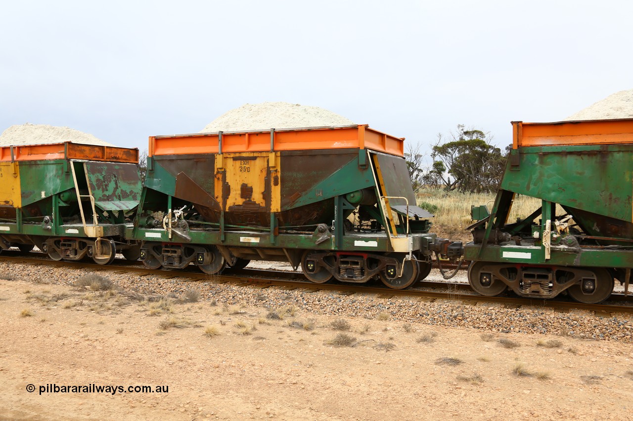 161109 1919
Moule, originally built by Kinki Sharyo as the NH type for the NAR in 1968, sent to Port Lincoln in 1978, then rebuilt and recoded ENH type in 1984, ENH 25 with newish hungry boards loaded with gypsum.
Keywords: ENH-type;ENH25;Kinki-Sharyo-Japan;NH-type;NH925;