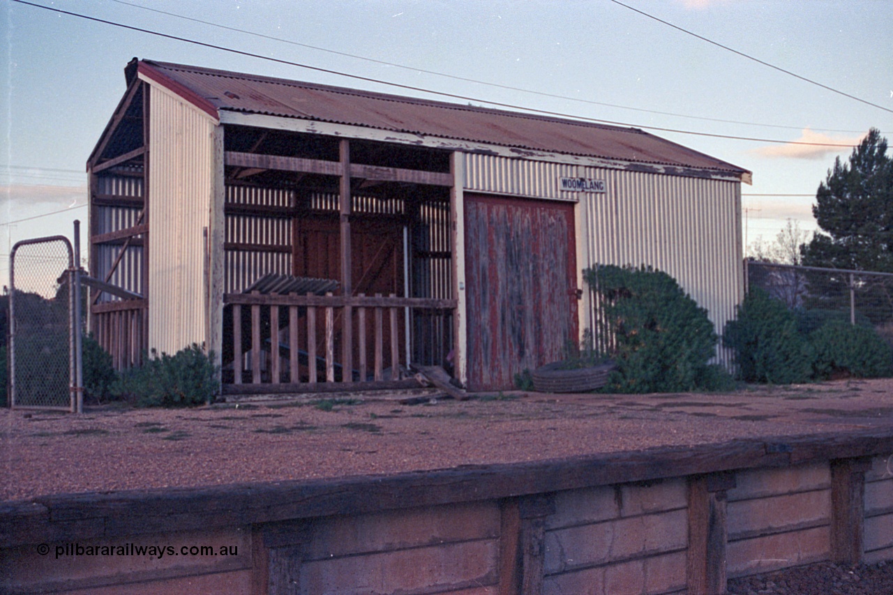 102-04
Woomelang station platform shed.
