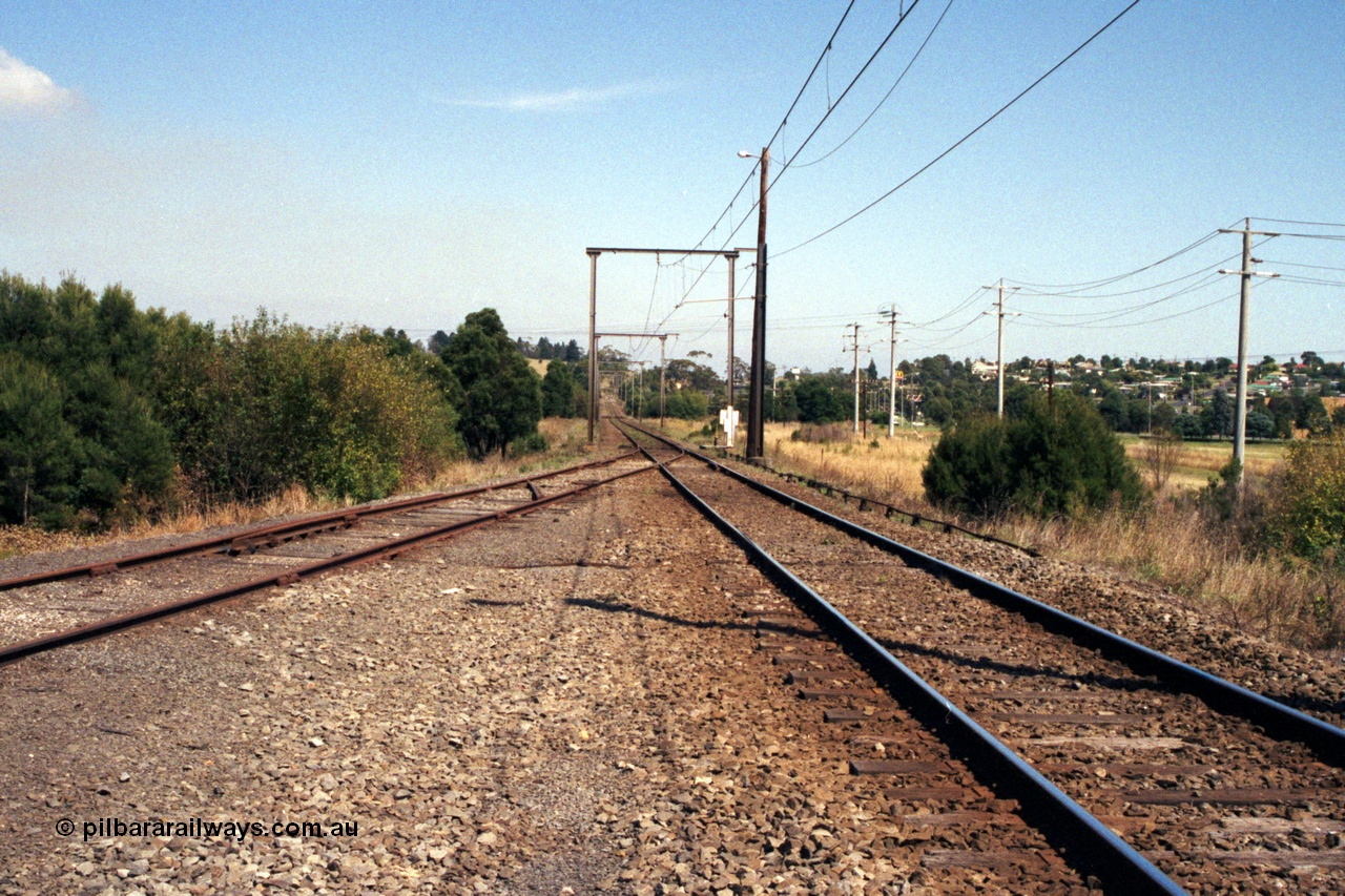 121-36
Maryvale, track view, looking towards Morwell, Hazelwood Siding on left.
