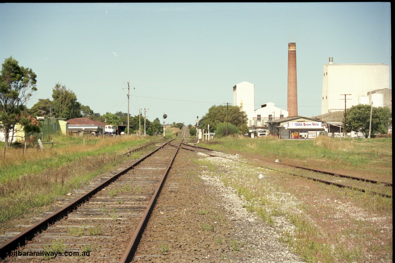 129-3-07
Toora track view, looking towards Yarram.
