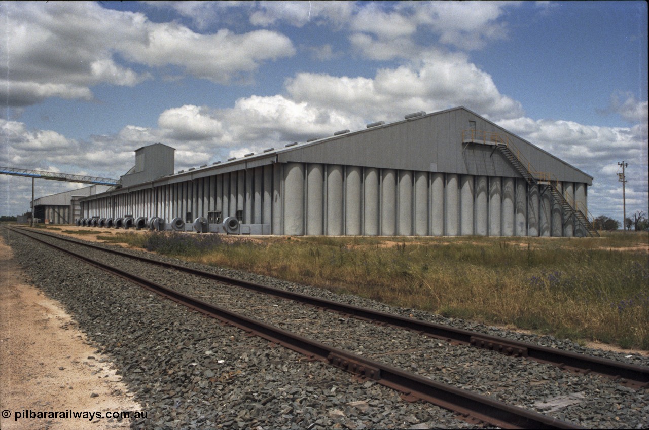131-2-01
Burraboi rice storage complex, looking south from north end.
