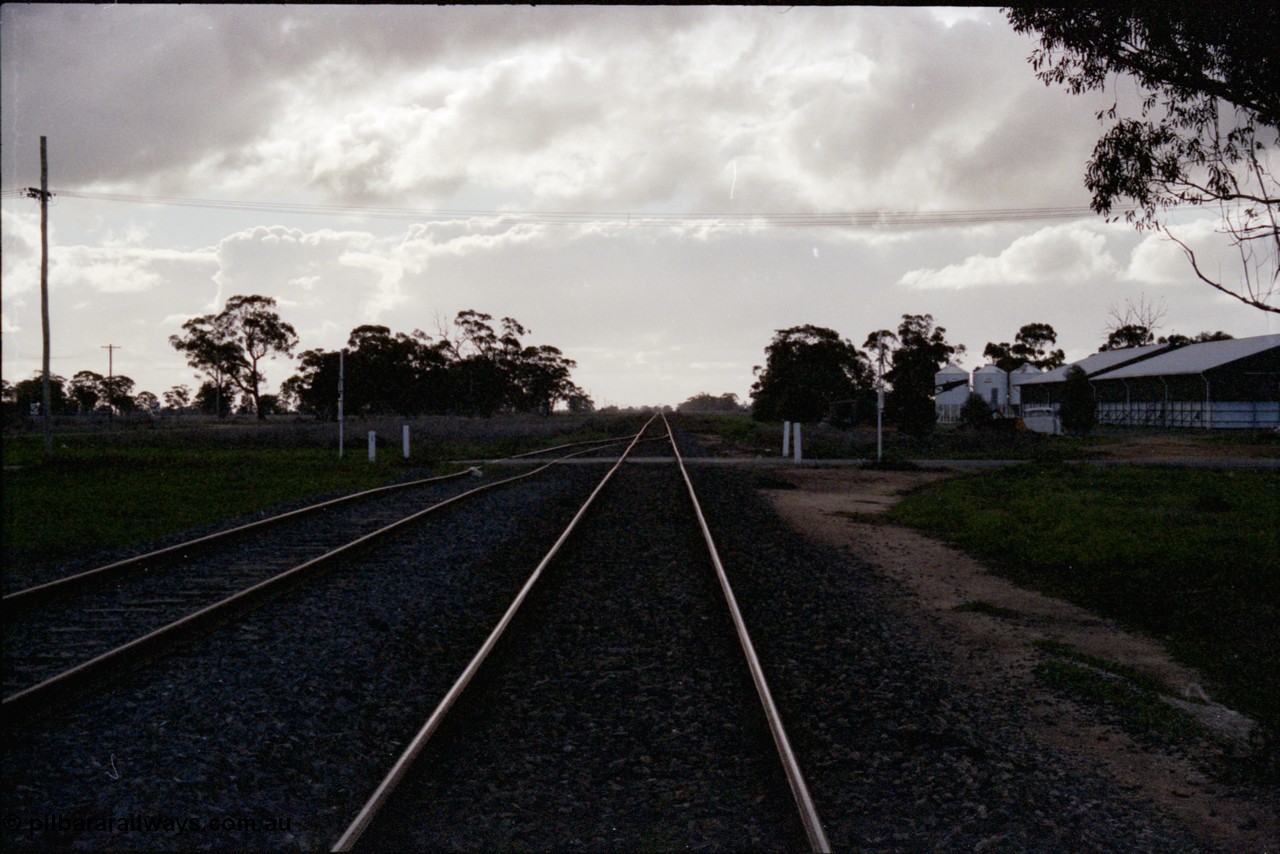 136-08
Mathoura looking north, end of yard, very dark.
