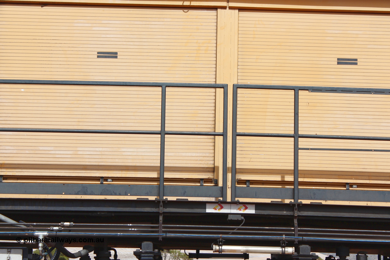 160409 IMG 7038
Parkeston, Aurizon rail grinder MMY type MMY 034, built in the USA by Loram as RG331 ~2004, imported into Australia by Queensland Rail, now Aurizon, in April 2009, detail picture. Peter Donaghy image.
Keywords: Peter-D-Image;MMY-type;MMY034;Loram-USA;RG331;rail-grinder;detail-image;