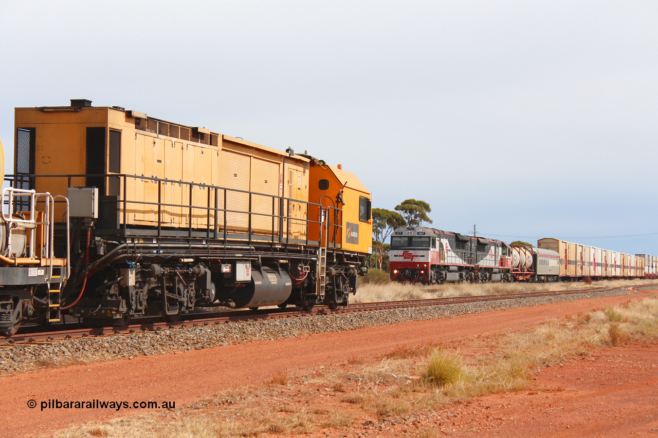 160409 IMG 7125
Parkeston, Aurizon rail grinder MMY type MMY 034, built in the USA by Loram as RG331 ~2004, imported into Australia by Queensland Rail, now Aurizon, in April 2009, detail picture. Peter Donaghy image.
Keywords: Peter-D-Image;MMY-type;MMY034;Loram-USA;RG331;rail-grinder;detail-image;