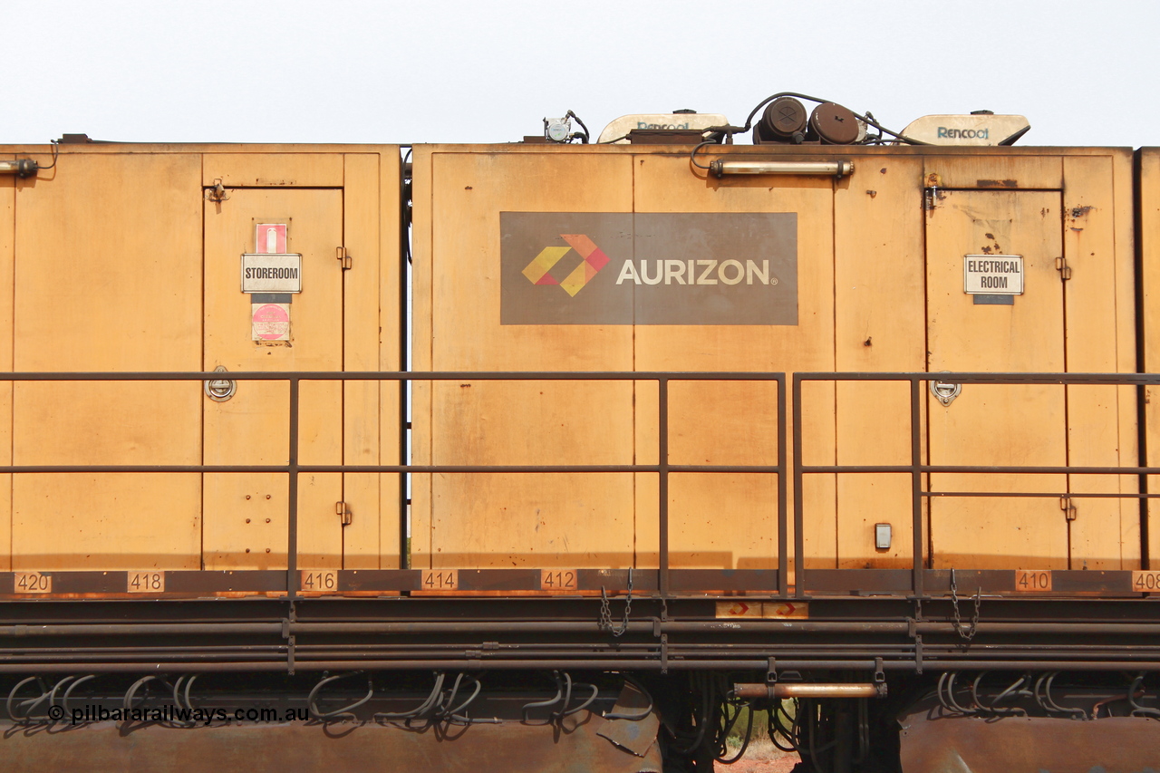 160409 IMG 7212
Parkeston, Aurizon rail grinder MMY type MMY 034, built in the USA by Loram as RG331 ~2004, imported into Australia by Queensland Rail, now Aurizon, in April 2009, detail picture. Peter Donaghy image.
Keywords: Peter-D-Image;MMY-type;MMY034;Loram-USA;RG331;rail-grinder;detail-image;