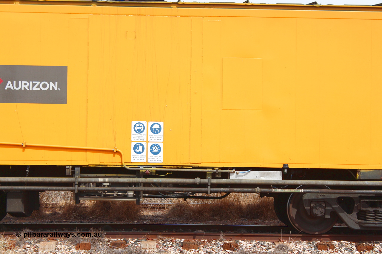 160409 IMG 7242
Parkeston, Aurizon rail grinder MMY type MMY 034, built in the USA by Loram as RG331 ~2004, imported into Australia by Queensland Rail, now Aurizon, in April 2009, detail picture. Peter Donaghy image.
Keywords: Peter-D-Image;MMY-type;MMY034;Loram-USA;RG331;rail-grinder;detail-image;