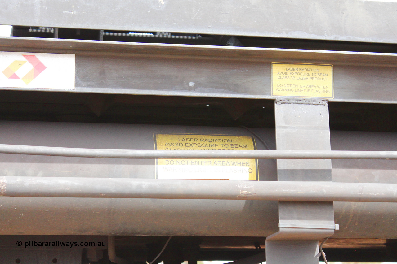 160409 IMG 7255
Parkeston, Aurizon rail grinder MMY type MMY 034, built in the USA by Loram as RG331 ~2004, imported into Australia by Queensland Rail, now Aurizon, in April 2009, detail picture. Peter Donaghy image.
Keywords: Peter-D-Image;MMY-type;MMY034;Loram-USA;RG331;rail-grinder;detail-image;