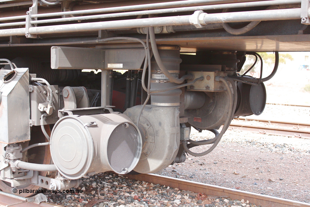 160409 IMG 7263
Parkeston, Aurizon rail grinder MMY type MMY 034, built in the USA by Loram as RG331 ~2004, imported into Australia by Queensland Rail, now Aurizon, in April 2009, detail picture. Peter Donaghy image.
Keywords: Peter-D-Image;MMY-type;MMY034;Loram-USA;RG331;rail-grinder;detail-image;