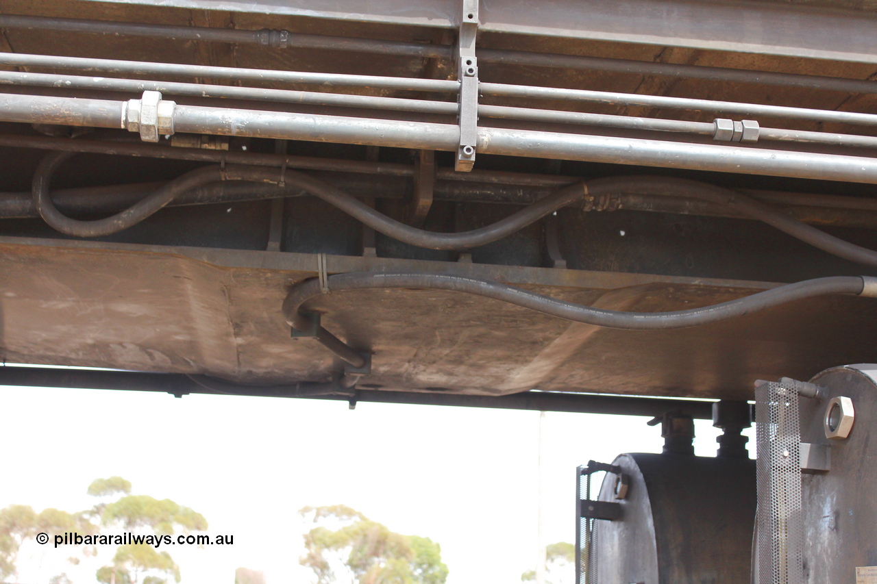 160409 IMG 7265
Parkeston, Aurizon rail grinder MMY type MMY 034, built in the USA by Loram as RG331 ~2004, imported into Australia by Queensland Rail, now Aurizon, in April 2009, detail picture. Peter Donaghy image.
Keywords: Peter-D-Image;MMY-type;MMY034;Loram-USA;RG331;rail-grinder;detail-image;