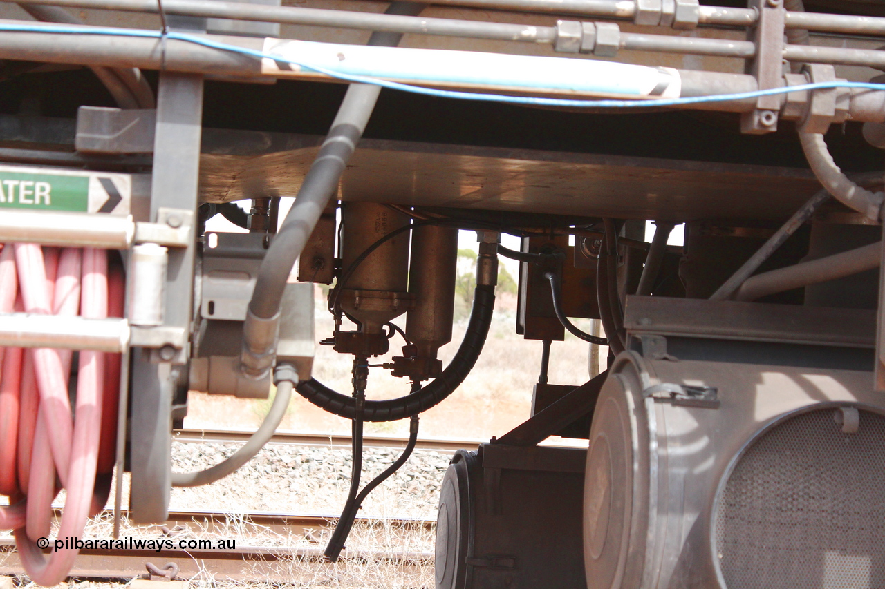 160409 IMG 7284
Parkeston, Aurizon rail grinder MMY type MMY 034, built in the USA by Loram as RG331 ~2004, imported into Australia by Queensland Rail, now Aurizon, in April 2009, detail picture. Peter Donaghy image.
Keywords: Peter-D-Image;MMY-type;MMY034;Loram-USA;RG331;rail-grinder;detail-image;