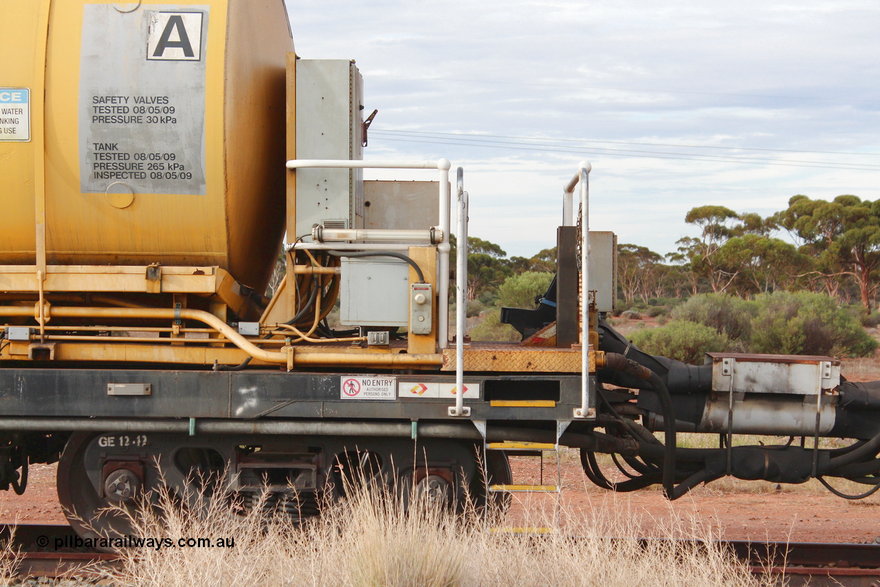 160412 IMG 7363
Parkeston, Aurizon rail grinder MMY type MMY 034, built in the USA by Loram as RG331 ~2004, imported into Australia by Queensland Rail, now Aurizon, in April 2009, detail picture. Peter Donaghy image.
Keywords: Peter-D-Image;MMY-type;MMY034;Loram-USA;RG331;rail-grinder;detail-image;