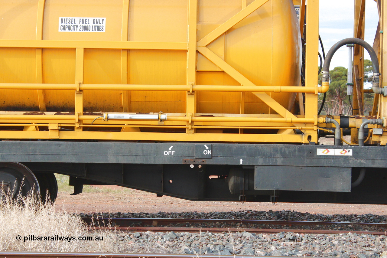 160412 IMG 7366
Parkeston, Aurizon rail grinder MMY type MMY 034, built in the USA by Loram as RG331 ~2004, imported into Australia by Queensland Rail, now Aurizon, in April 2009, detail picture. Peter Donaghy image.
Keywords: Peter-D-Image;MMY-type;MMY034;Loram-USA;RG331;rail-grinder;detail-image;