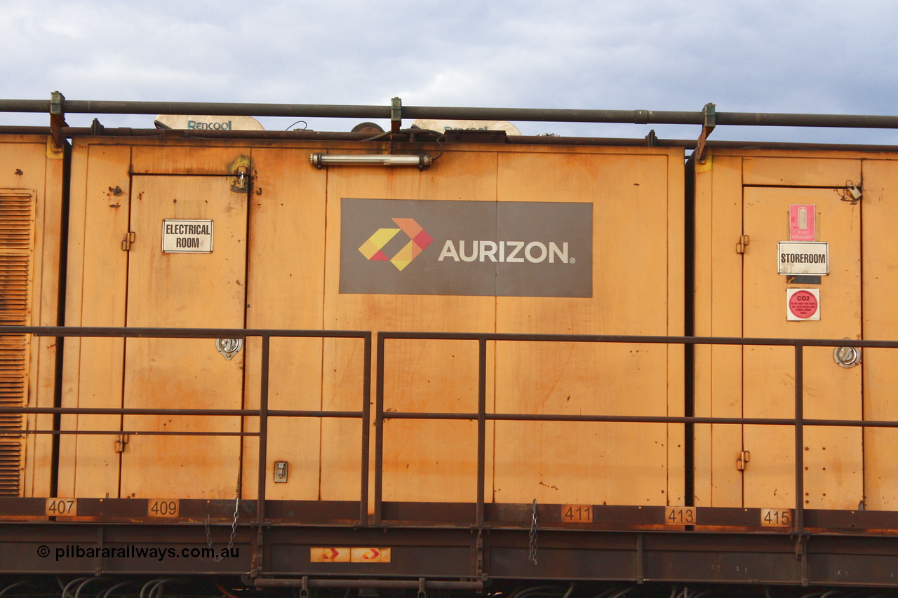 160412 IMG 7434
Parkeston, Aurizon rail grinder MMY type MMY 034, built in the USA by Loram as RG331 ~2004, imported into Australia by Queensland Rail, now Aurizon, in April 2009, detail picture. Peter Donaghy image.
Keywords: Peter-D-Image;MMY-type;MMY034;Loram-USA;RG331;rail-grinder;detail-image;