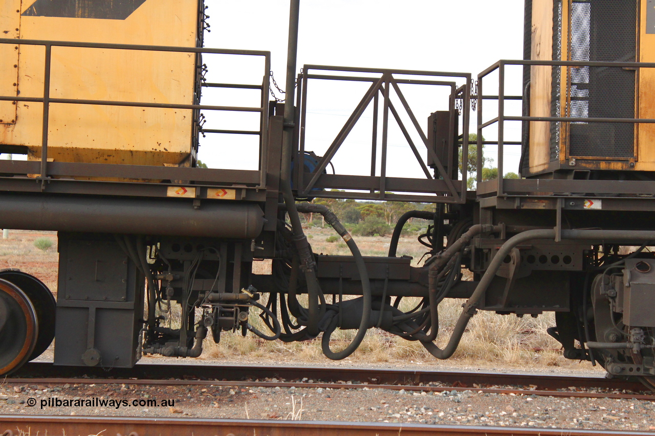 160412 IMG 7439
Parkeston, Aurizon rail grinder MMY type MMY 034, built in the USA by Loram as RG331 ~2004, imported into Australia by Queensland Rail, now Aurizon, in April 2009, detail picture. Peter Donaghy image.
Keywords: Peter-D-Image;MMY-type;MMY034;Loram-USA;RG331;rail-grinder;detail-image;